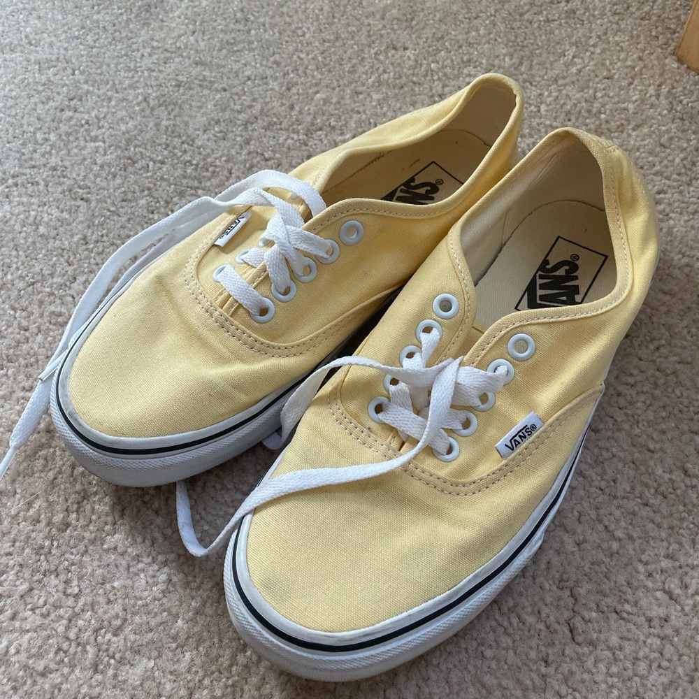 Vans Yellow Canvas Sneakers